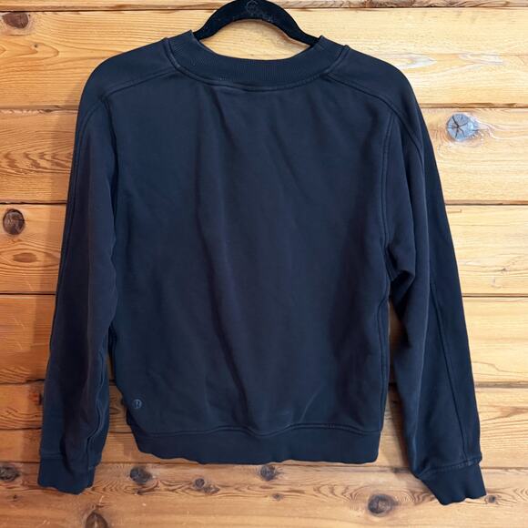 Lululemon Chill On Pullover Black Size 6 - Picture 2 of 6